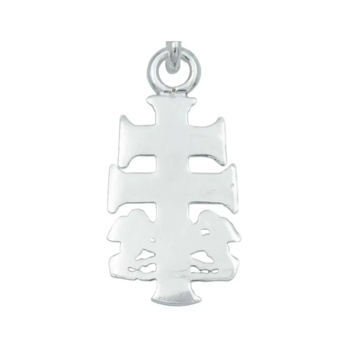 Dije Plata 925 Cruz Caravaca Cristo Ángel para Hombre - Imagen 4