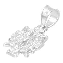 Dije Plata 925 Cruz Caravaca Troquelada con Cristo y Ángeles - Imagen 4