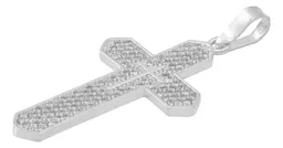 Dije Plata 925 Cruz con Zirconia Transparente para Hombre - Imagen 4