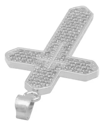 Dije Plata 925 Cruz con Zirconia Transparente para Hombre - Imagen 5