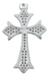 Dije Plata 925 Cruz con Zirconia Transparente - Imagen 4