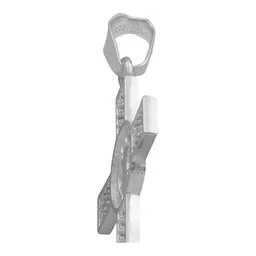 Dije Plata .925 Cruz San Benito con Zirconia - Imagen 6