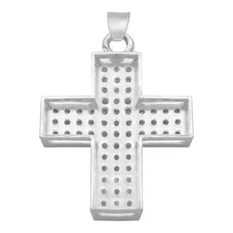 Dije Plata .925 Cruz Simétrica con Zirconia Blanca - Imagen 2