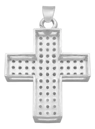Dije Plata .925 Cruz Simétrica con Zirconia Blanca - Imagen 2