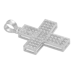 Dije Plata .925 Cruz Simétrica con Zirconia Blanca - Imagen 3