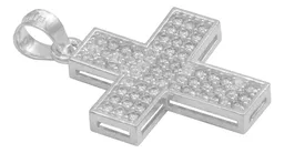 Dije Plata .925 Cruz Simétrica con Zirconia Blanca - Imagen 3