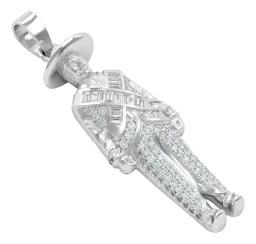 Dije Plata 925 Emiliano Zapata con Zirconia Brillante Diseño Mexicano - Imagen 2