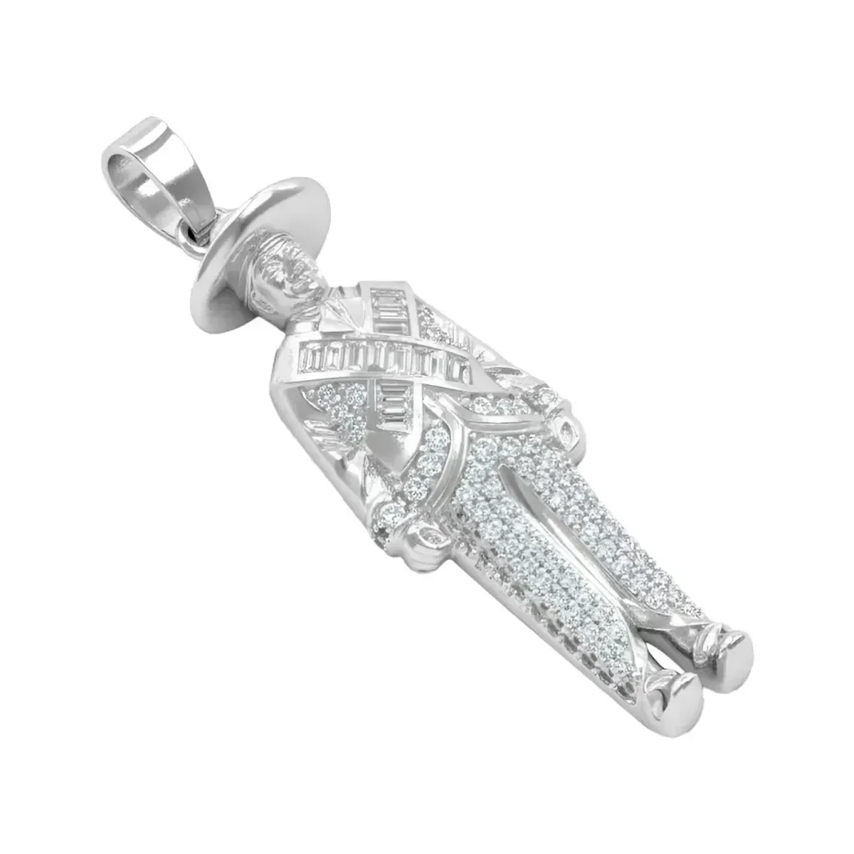 Dije Plata 925 Emiliano Zapata con Zirconia Brillante Diseño Mexicano - Imagen 2