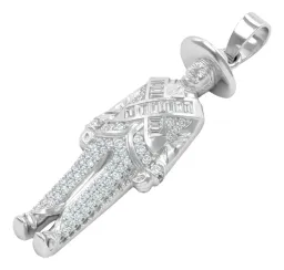Dije Plata 925 Emiliano Zapata con Zirconia Brillante Diseño Mexicano - Imagen 3