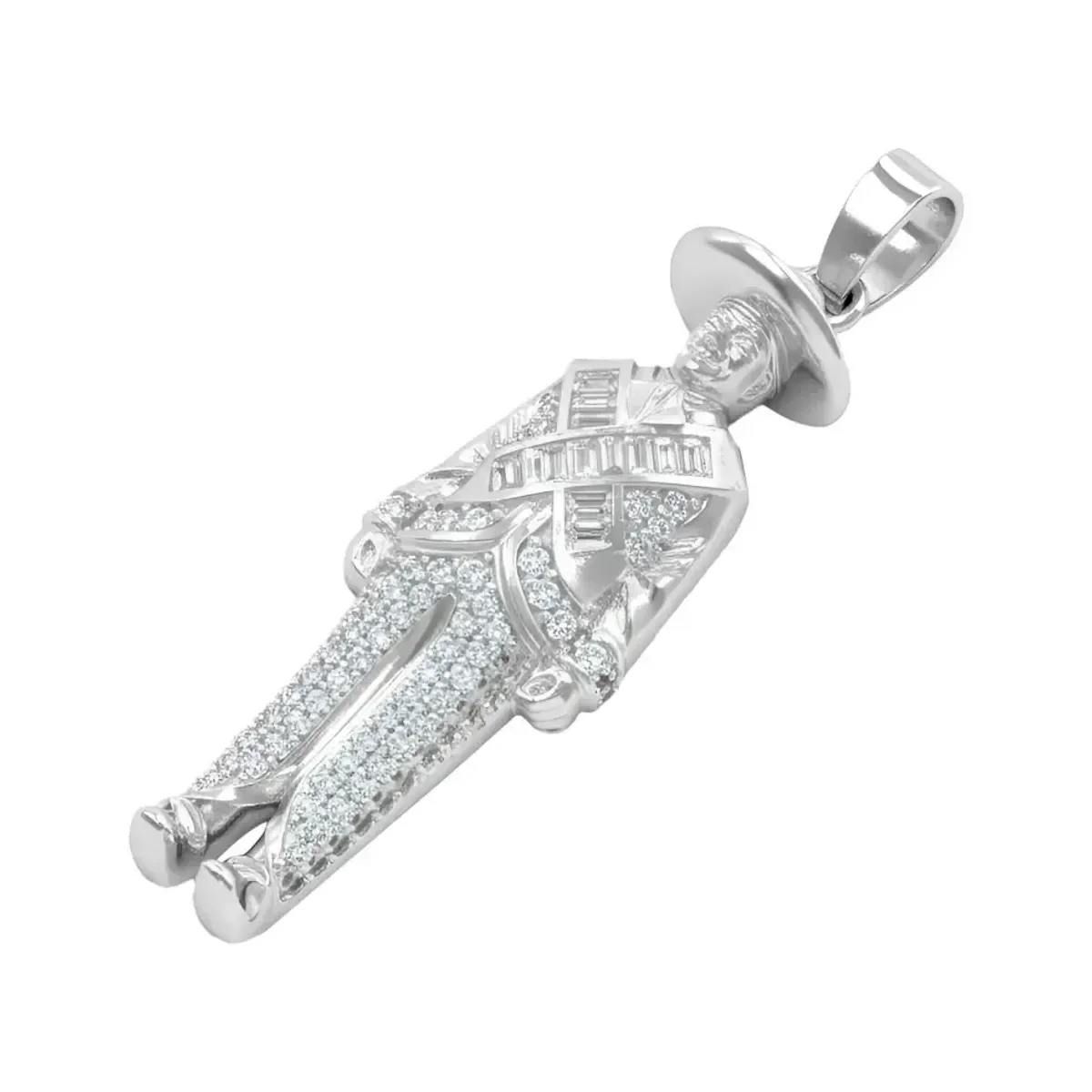Dije Plata 925 Emiliano Zapata con Zirconia Brillante Diseño Mexicano - Imagen 3