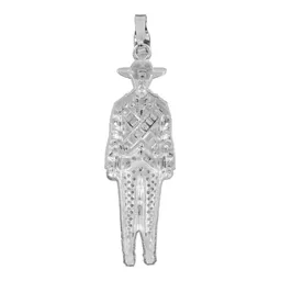 Dije Plata 925 Emiliano Zapata con Zirconia Brillante Diseño Mexicano - Imagen 4