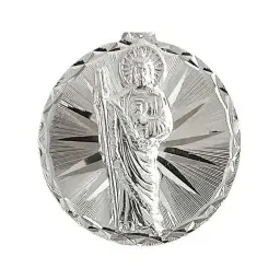 Dije Plata 925 Estrella Diamantada San Judas Tadeo - Imagen 3