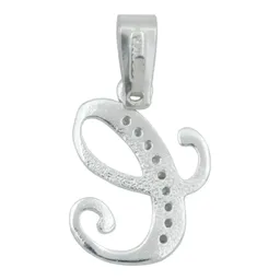 Dije Plata 925 Letra C con Zirconia Transparente - Imagen 3
