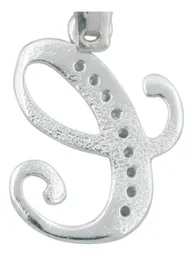 Dije Plata 925 Letra C con Zirconia Transparente - Imagen 4