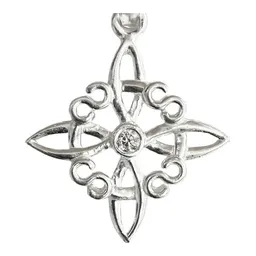 Dije Plata 925 Nudo Bruja Celta con Zirconia - Imagen 2