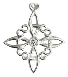 Dije Plata 925 Nudo Bruja Celta con Zirconia - Imagen 2