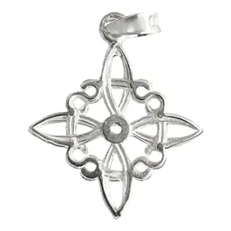 Dije Plata 925 Nudo Bruja Celta con Zirconia - Imagen 3