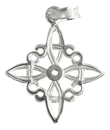 Dije Plata 925 Nudo Bruja Celta con Zirconia - Imagen 3