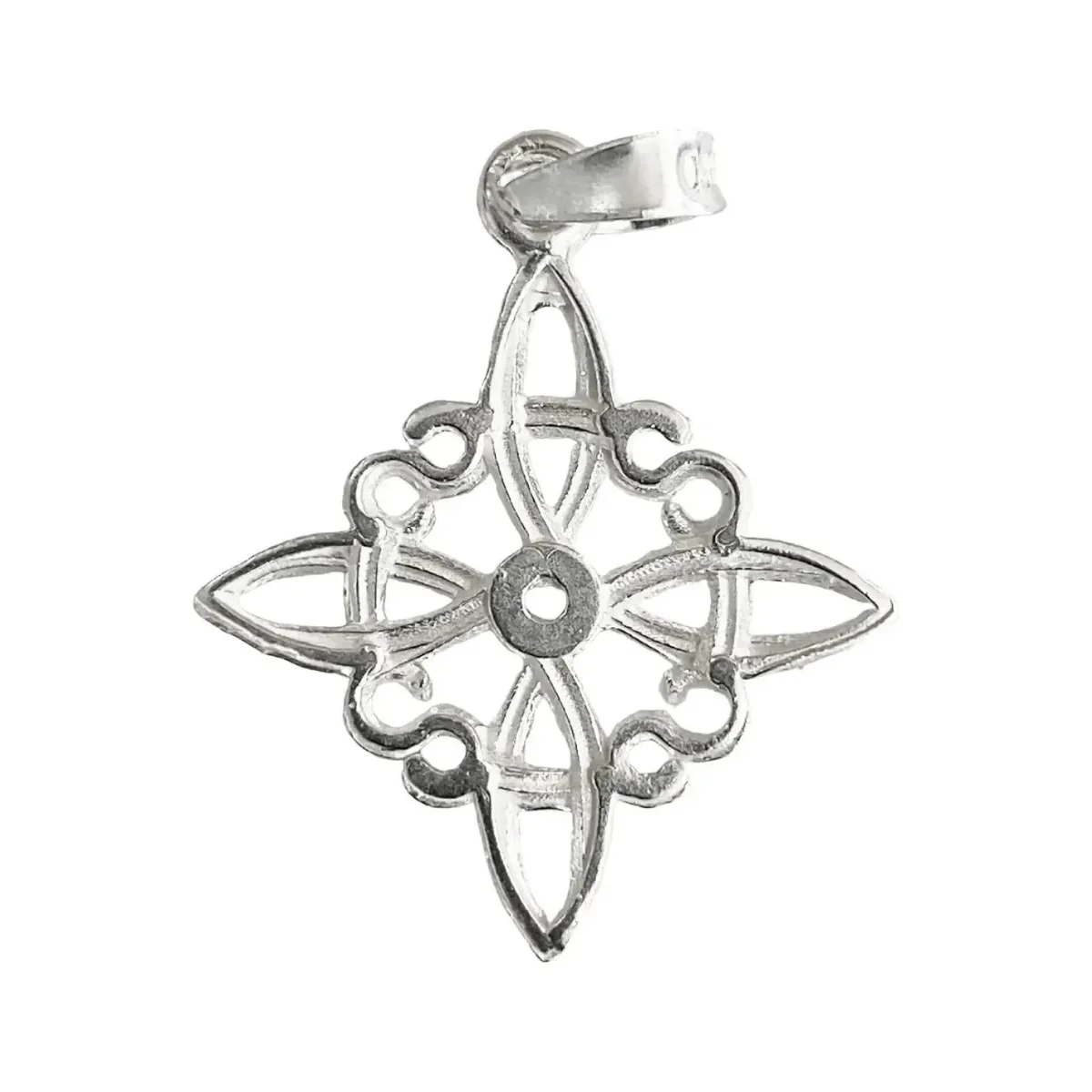 Dije Plata 925 Nudo Bruja Celta con Zirconia - Imagen 3