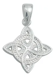 Dije Plata 925 Nudo Bruja Celta Diseño Clásico Italiano - Imagen 1