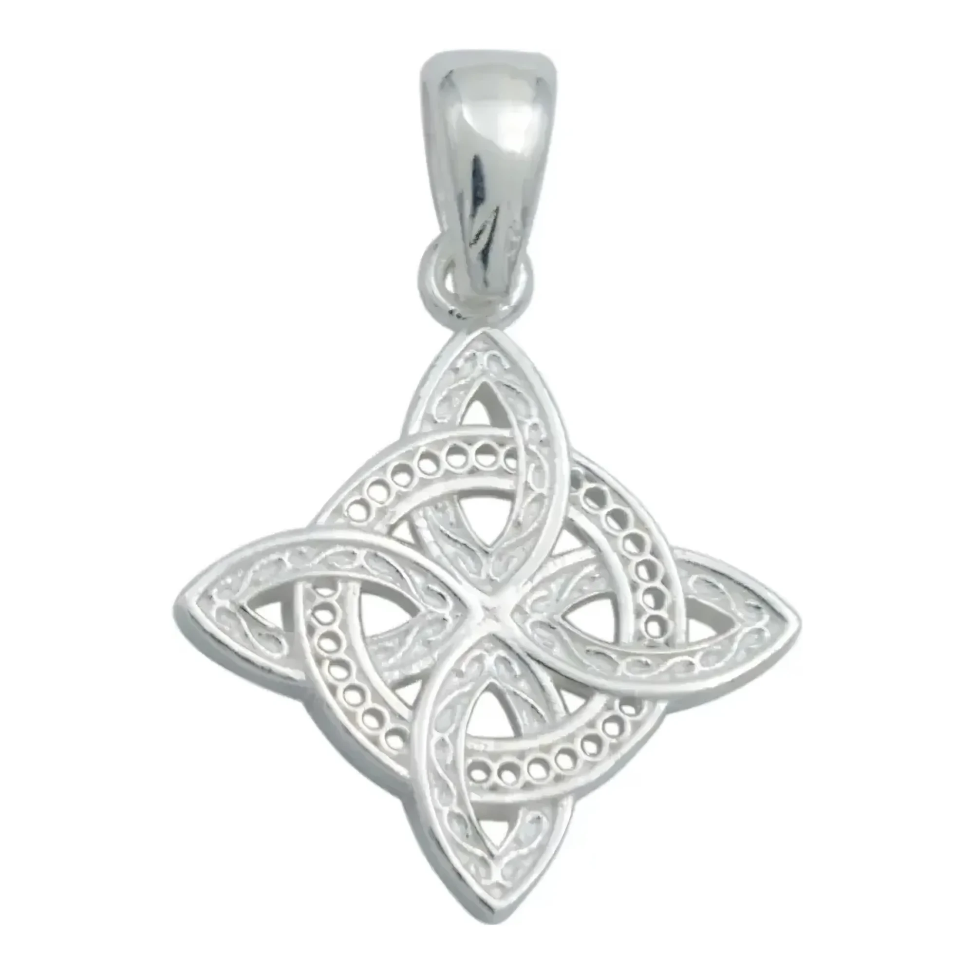 Dije nudo de bruja en plata .925 italiana diseño celta wicca acabado liso brillante amuleto de proteccion unisex diez
