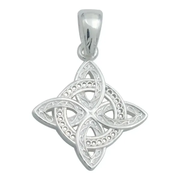 Dije Plata 925 Nudo Bruja Celta Diseño Clásico Italiano - Imagen 1