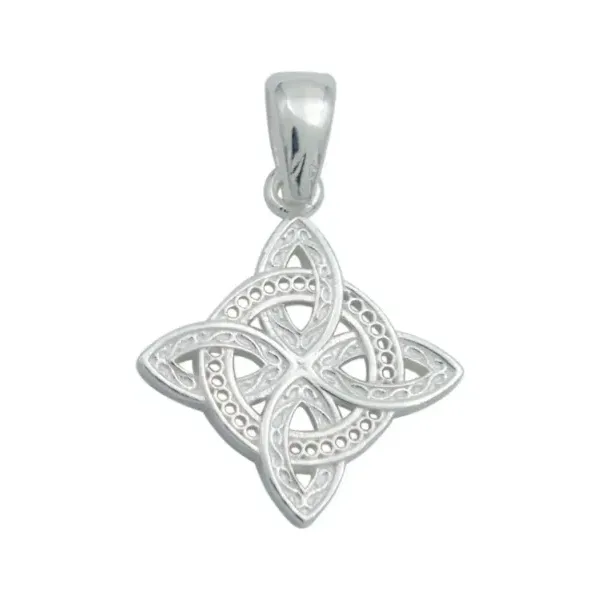 Dije Plata 925 Nudo Bruja Celta Diseño Clásico Italiano - Imagen 1