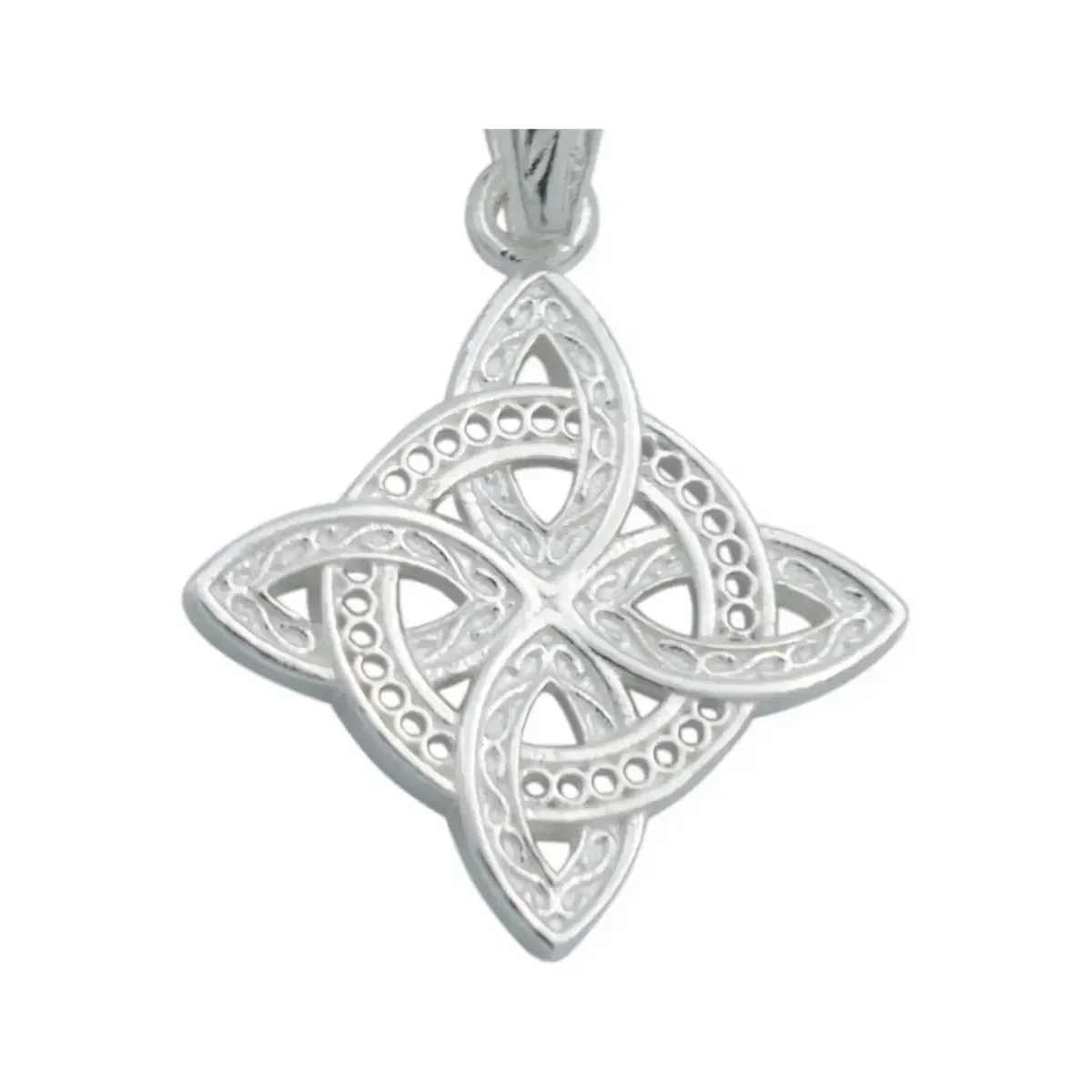 Dije Plata 925 Nudo Bruja Celta Diseño Clásico Italiano - Imagen 2