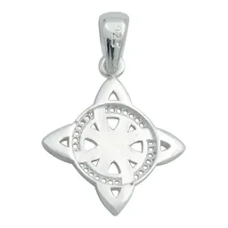 Dije Plata 925 Nudo Bruja Celta Diseño Clásico Italiano - Imagen 3