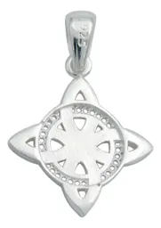 Dije Plata 925 Nudo Bruja Celta Diseño Clásico Italiano - Imagen 3