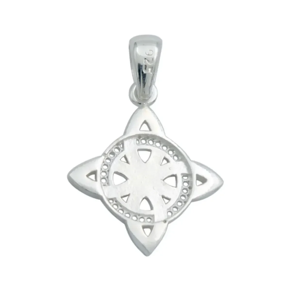 Dije Plata 925 Nudo Bruja Celta Diseño Clásico Italiano - Imagen 3