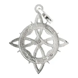 Dije Plata 925 Nudo Bruja Celta Fases Lunares con Zirconia - Imagen 2