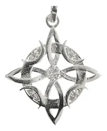 Dije Plata 925 Nudo Bruja Celta Fases Lunares con Zirconia - Imagen 3