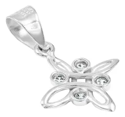 Dije Plata 925 Nudo Bruja Celta Zirconia Transparente - Imagen 3