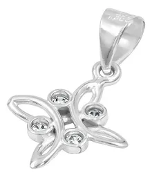 Dije Plata 925 Nudo Bruja Celta Zirconia Transparente - Imagen 4