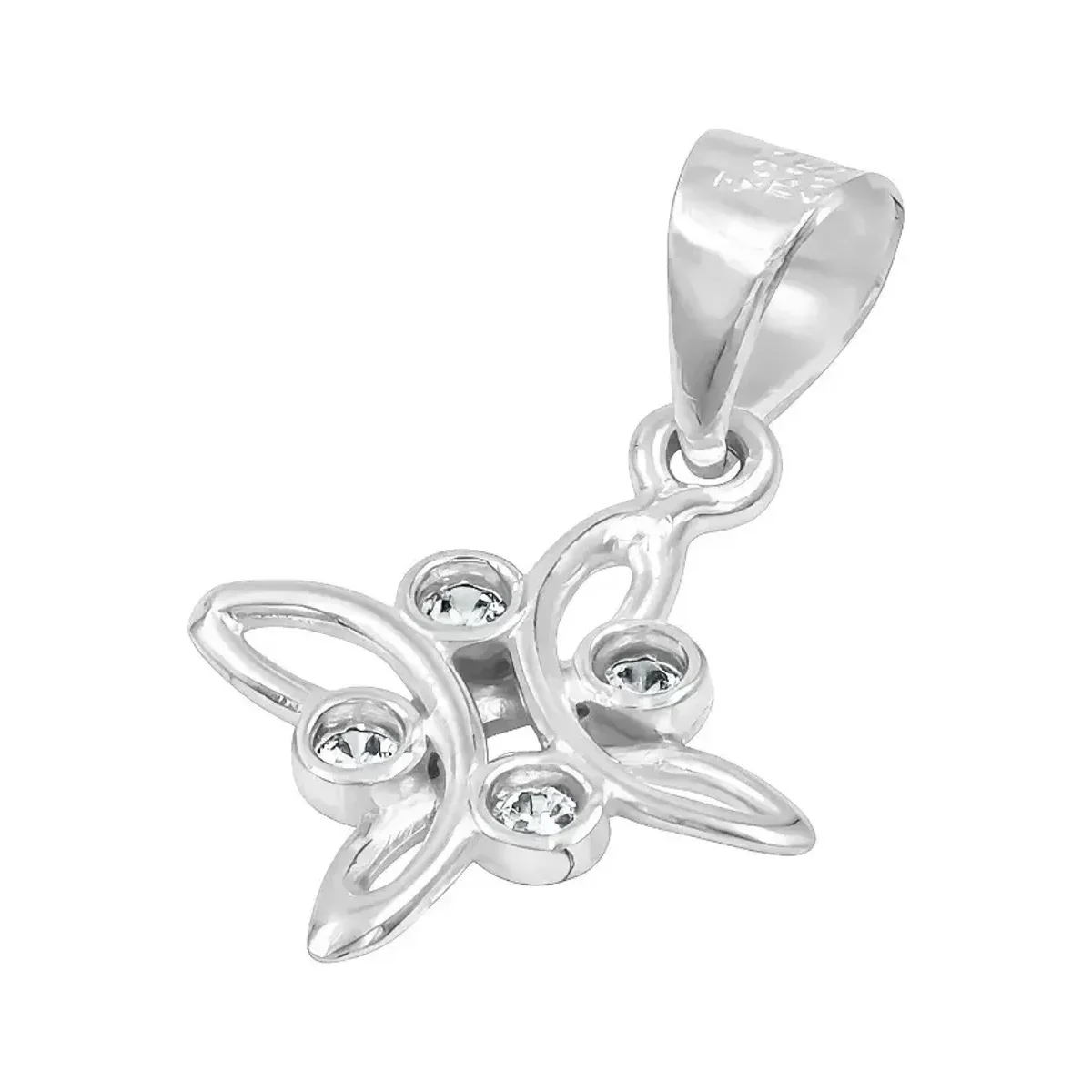 Dije Plata 925 Nudo Bruja Celta Zirconia Transparente - Imagen 4