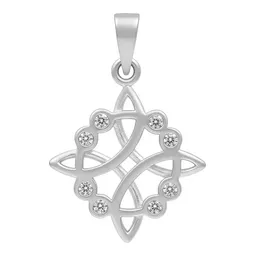 Dije Plata 925 Nudo de Bruja Celta con Zirconia - Imagen 2