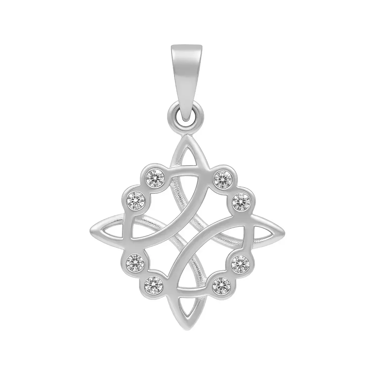 Dije Plata 925 Nudo de Bruja Celta con Zirconia - Imagen 2
