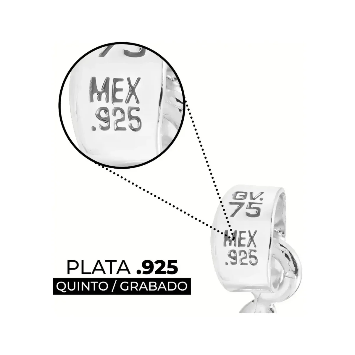 Dije Plata 925 Nudo de Bruja Celta con Zirconia - Imagen 3