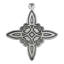 Dije Plata .925 Nudo de Bruja Celta Grabado Láser Protección - Imagen 2