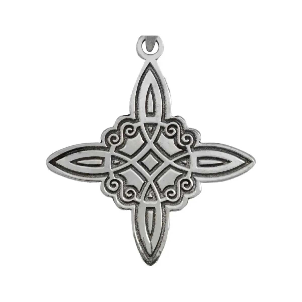 Dije Plata .925 Nudo de Bruja Celta Grabado Láser Protección - Imagen 2