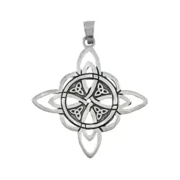 Dije Plata 925 Nudo de Bruja Celta Triqueta Protección - Imagen 1