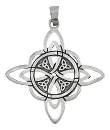 Dije Plata 925 Nudo de Bruja Celta Triqueta Protección - Imagen 1