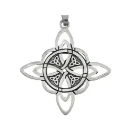 Dije Plata 925 Nudo de Bruja Celta Triqueta Protección - Imagen 2