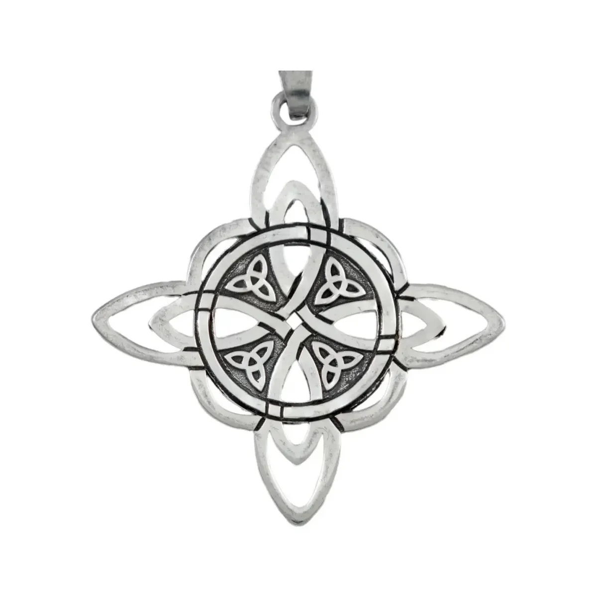 Dije Plata 925 Nudo de Bruja Celta Triqueta Protección - Imagen 2