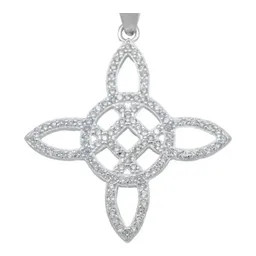 Dije Plata 925 Nudo de Bruja con Zirconia Blanca - Imagen 2