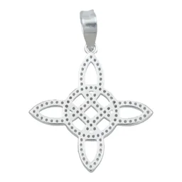 Dije Plata 925 Nudo de Bruja con Zirconia Blanca - Imagen 3