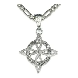 Dije Plata .925 Nudo de Bruja con Zirconia Cúbica - Imagen 4