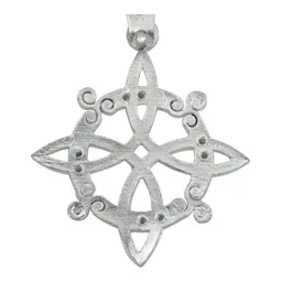 Dije Plata 925 Nudo de Bruja con Zirconia Transparente - Imagen 4