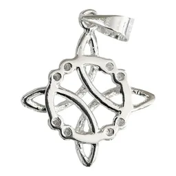 Dije Plata .925 Nudo de Bruja con Zirconia Transparente - Imagen 3